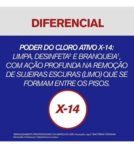 Limpador Limpeza Pesada X-14 Com Cloro Ativo 500ml Veja