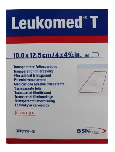Leukomed T Apósitos Transparente Estéril 10x12.5 Cm X 50 Un