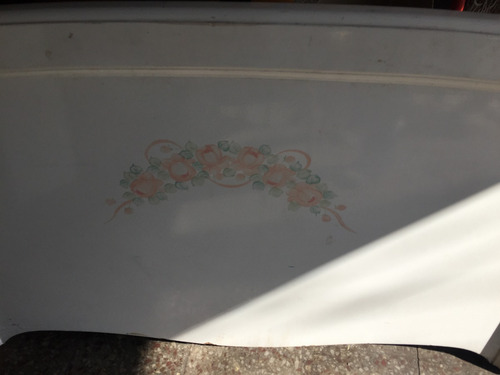 Cabecera Blanca Laqueada Pintada A Mano