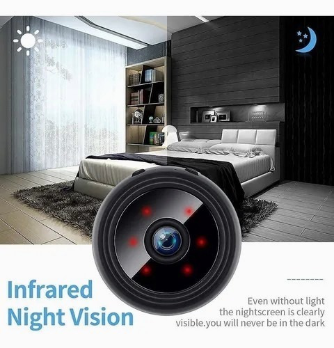 Imagen 6 de 7 de Versión Mini Wifi Cámaras Ocultas Con Audio Y Video En Vivo