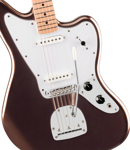 Guitarra Eléctrica Fender Jaguar Serie Affinity Brown Color Mystic Metallic Brown Material Del Diapasón Laurel Orientación De La Mano Diestro