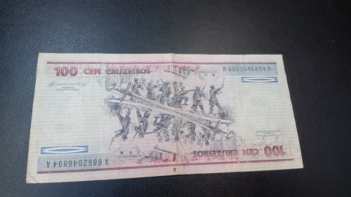 Billete 100 Cruzeiros Duque De Caxais Aceptable E (Usado)