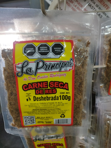 Pack 2 Carne Seca De Res La Principal 100g C/u Montemorelos