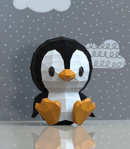 Bebé Pinguino_ Penguin Baby Craft Papercraft Papel Paper Pdf