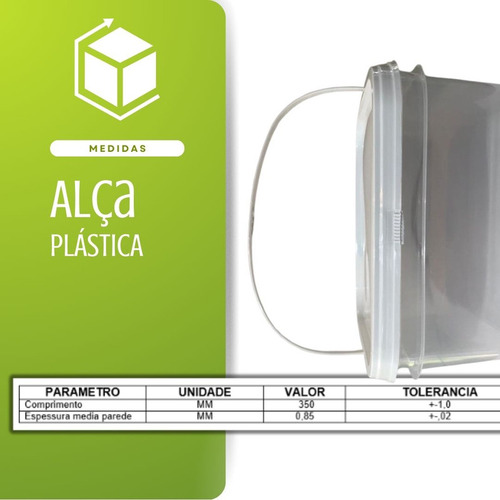 Balde Para Doceria 2.4l Transparente Com Tampa 20 Pçs