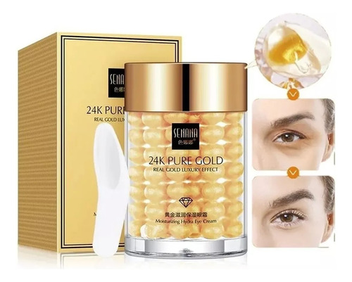 Crema  Anti Ojeras Gold 24 K Perlas Oro Reafirmante 1pz Tipo de piel Normal