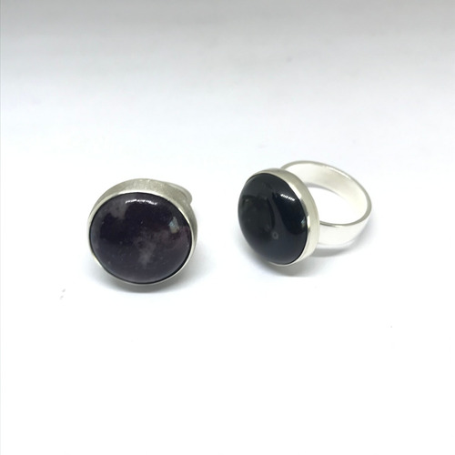 Anillo Plata 925 Macizo No Hueco! Con Piedra De 2cm