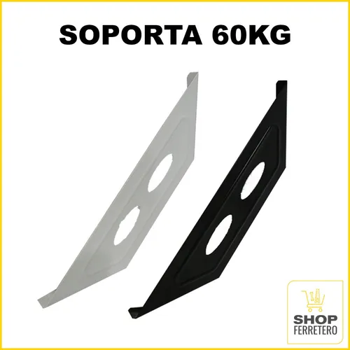 Soporte Lateral Mensula Para Estante 300 Mm X Par