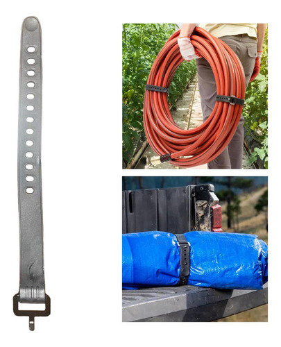 3 Organizador De Soporte De Cable De Extensión Corto Negro