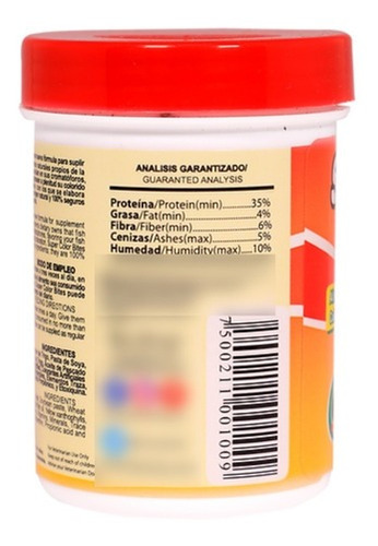 Alimento para el color de los peces Super Color Bites 50g