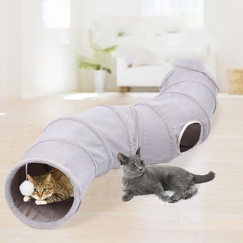 Cómodo Juguete Interactivo De Tubo De Túnel Para Gatos