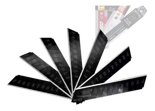 10pcs Hoja De Cuchillo De Utilidad De Hoja Negra Mejorada