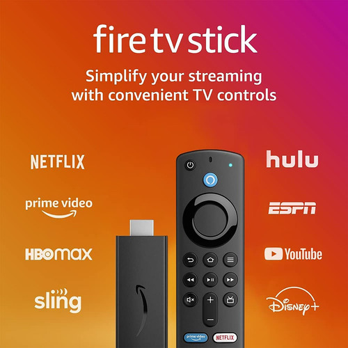 Amazon Fire Tv Stick Control Remoto Alexa Gen3 Tranza