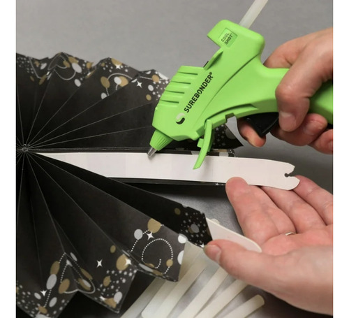 Pistola Silicon Surebonder Baja Temp Materiales Delicado *sk Color Verde Lima