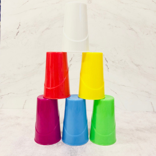 Vaso Plastico Resistente Alto 473 Cc Set X 12 Undiades Color Azul