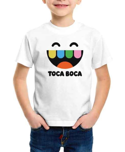 Polera Toca Boca World Life Videojuego Niños Adultos Blanca