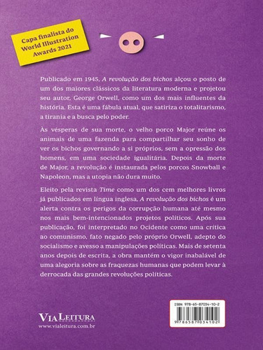 A Revolução Dos Bichos: Edição Com Postais + Marcador, De Orwell, George. Editora Via Leitura, Capa Mole Em Português