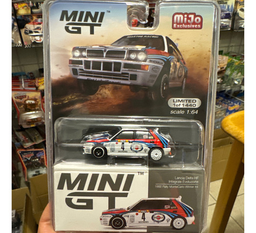Mini Gt Lancia Delta Hf 92 Rally Montecarlo Winner # 455 M.e Color Blanco