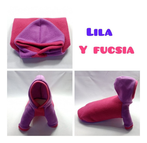 Imagen 4 de 9 de Buzo Abrigo Tapadito Chaleco Polar Salchicha Talle 2, 3 Y 4