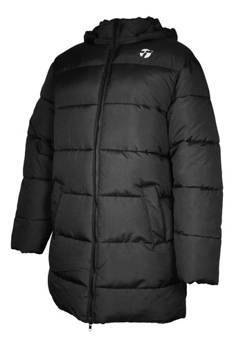 Campera Topper Bs Puffer Long Wmn Negro Mujer
