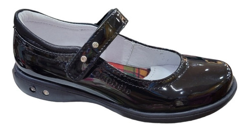  Zapato Escolar Niña Charol Negro Chabelo (22-26)