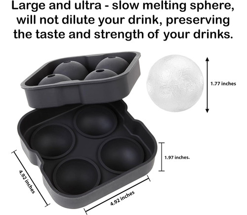 Moldes De Hielo - Bandeja De Silicona Para Cubitos De Hielo