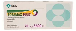 Fosamax Plus 70 Mg / 5600 Ui 4 Tabletas