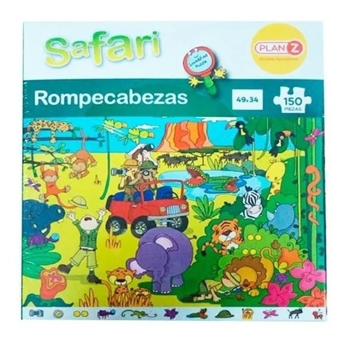 Rompecabezas Puzzle Safari 150 Piezas Niños Didactico