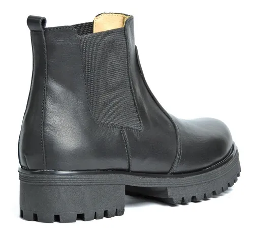 Botitas Borcegos Cuero Vacuno Mujer Invierno 2019 Art428
