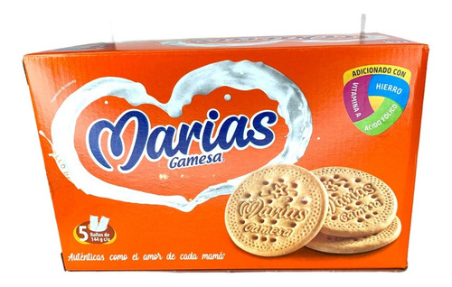 Imagen 4 de 5 de Galletas Marías Gamesa Con 5 Piezas De 144 Grs