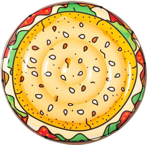 Colchoneta Inflable Hamburguesa Bestway Modelo 43250 Color Marrón claro