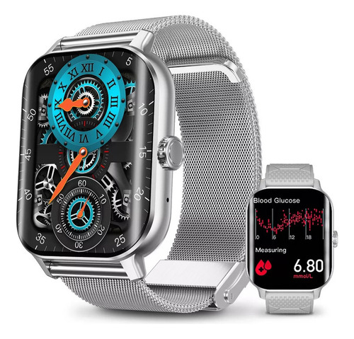 F12 Bluetooth Smart Watch Marca Genérica Color Plateado