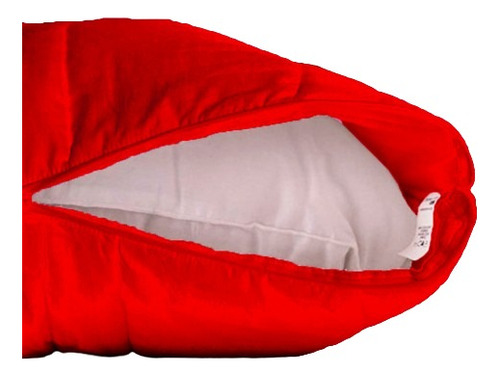 Set*2 Protector Almohada Acolchado 50cm*70cm Color Rojo