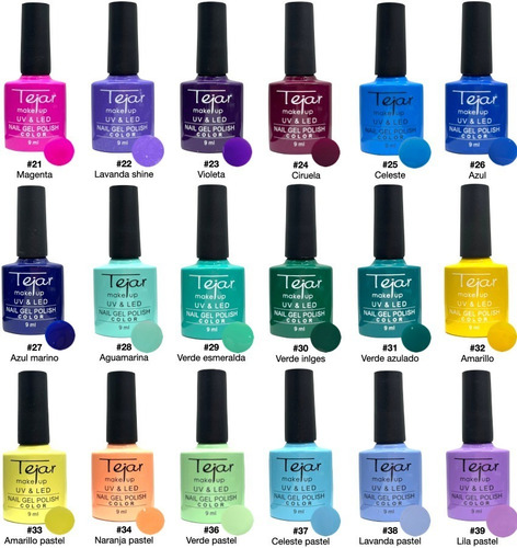 Imagen 3 de 10 de Kit Esmaltes Semipermanente Tejar + Kit Removedor