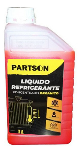 Liquido Refrigerante Ecosport 4 Rojo 1 Litro Organico