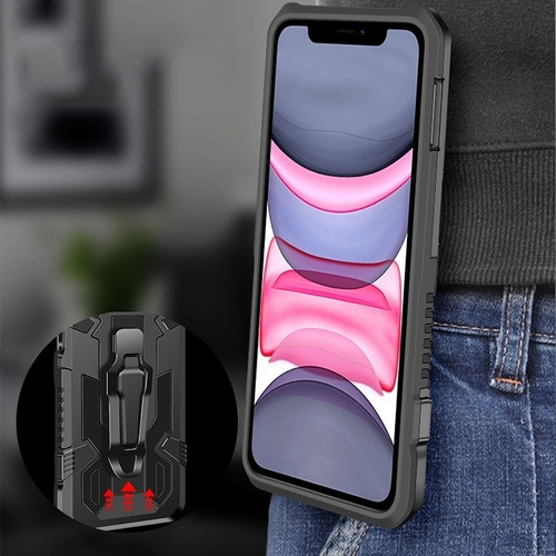 Imagem 4 de 7 de Capa Case Capinha Com Clip Imã Suporte iPhone - Modelos
