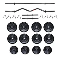Comprar Kit Pesas Gym Bro Mancuernas Barras Y Discos 100lb Ajustable