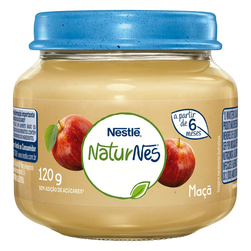 Papinha Maçã Naturnes Vidro 120g