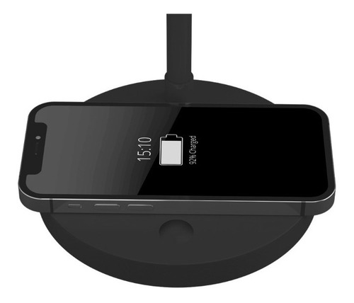 Lámpara Velador Led Negro 4w Dimeable Cálido 2700k