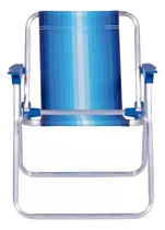 Comprar Silla Infantil Reposera De Aluminio Mor Niños Playa Color Azul