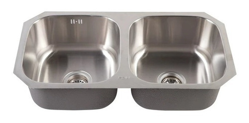 Imagen 2 de 7 de Bacha Lavaplatos Fdv Pio Square 2c 196x785x400mm Oferta !