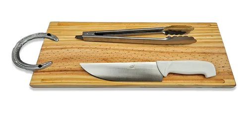 comprar Tabla Para Asado Tabla Picada Souvenir + Combo Cuchilla  