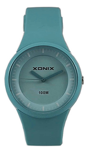 Reloj Xonix Mujer Caucho Azul Deportivo Sumergible Pl-a25
