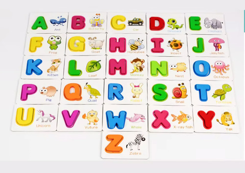 Tarjetas De Aprendizaje De Letras Abecedario En Inglés