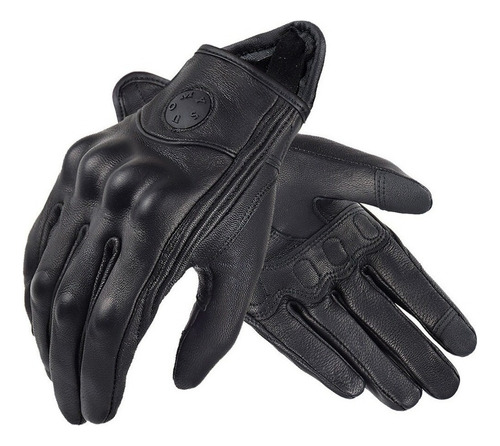 Regalo Cuero Moto Guantes Hombre Mujer Guantes