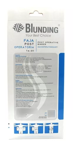 BLUNDING Faja Abdominal Con Protección Post Operatoria 4 Bandas - Talla M