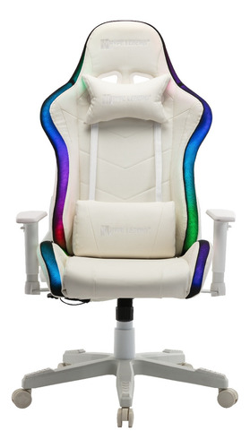 Silla Gamer Profesional Hype Legend Intense Evil Rgb Blanco