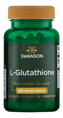 L Glutationa Glutathione 250mg 60 cápsulas Swanson