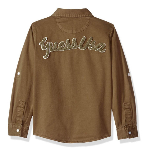 Camisa Guess Niño Modelo Army Talla 3, 5, 6 Nuevo
