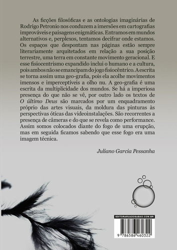 O último Deus, de Petronio, Rodrigo. Editorial Editora Rua do Sabão Eireli, capa mole em português, 2022